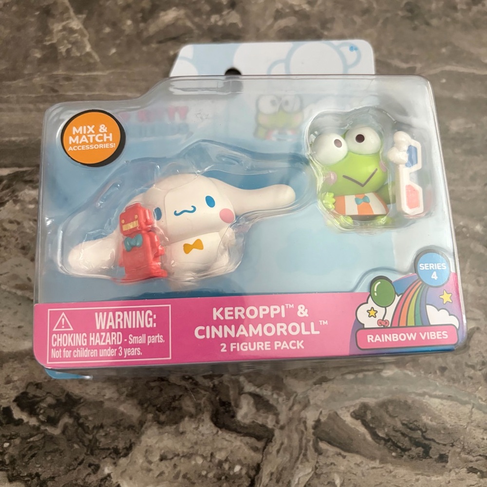 Keroppi & Cinnamoroll 2 Figure Pack - Rainbow Vibes